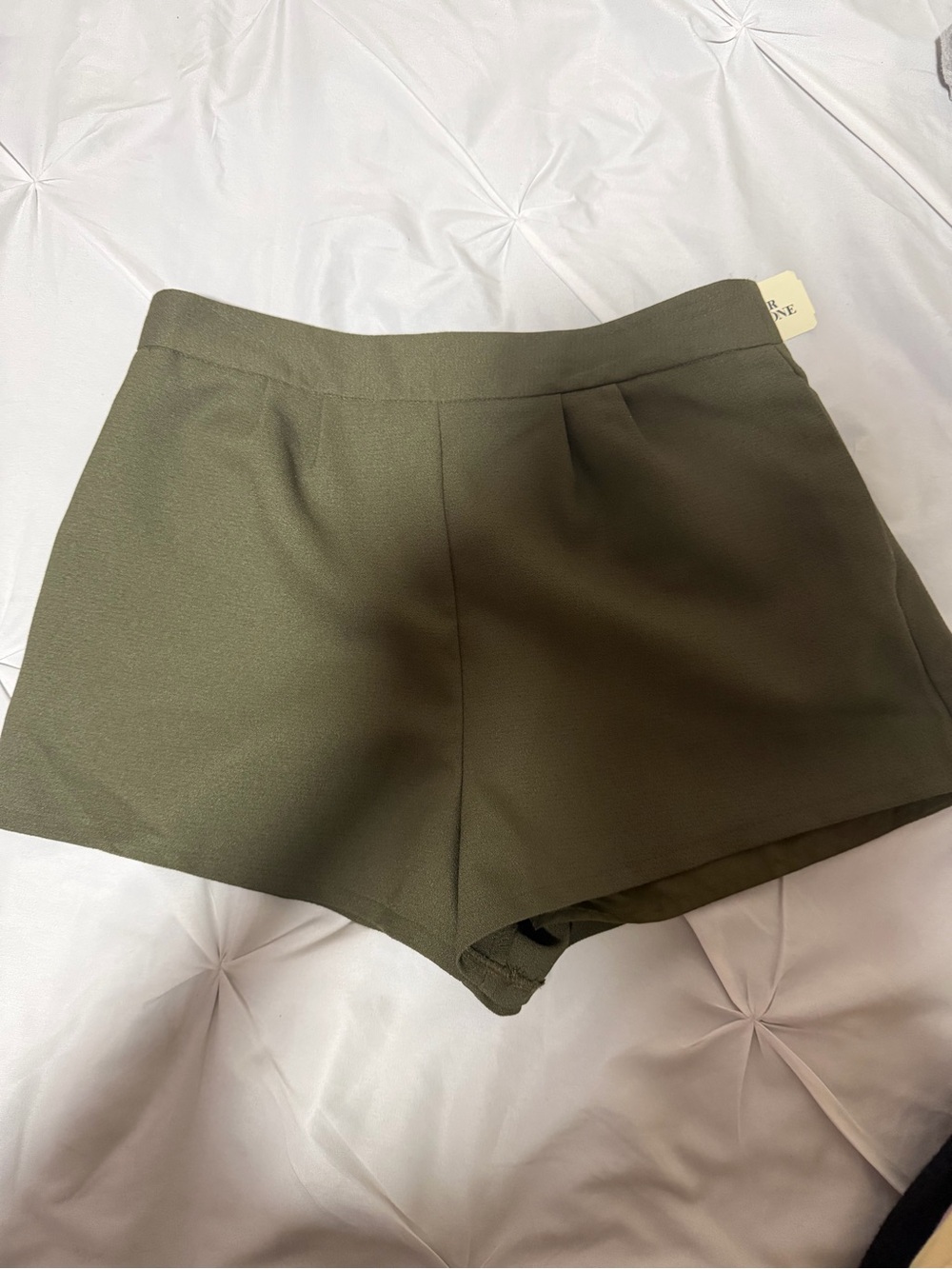 Forever 21 Olive Green High-Waist Skort Shorts